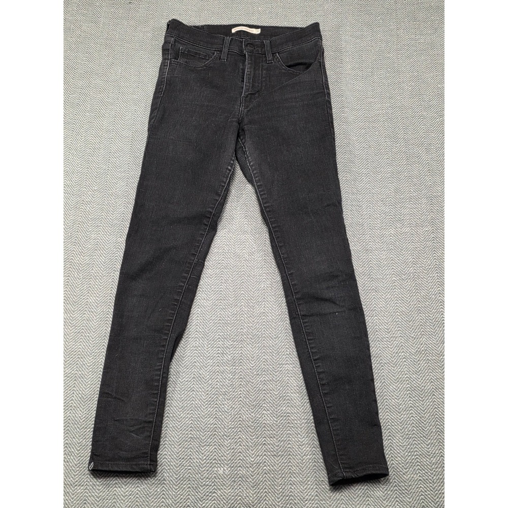 Levi's 720 High Rise Super Skinny Jeans Black Women's Size 27